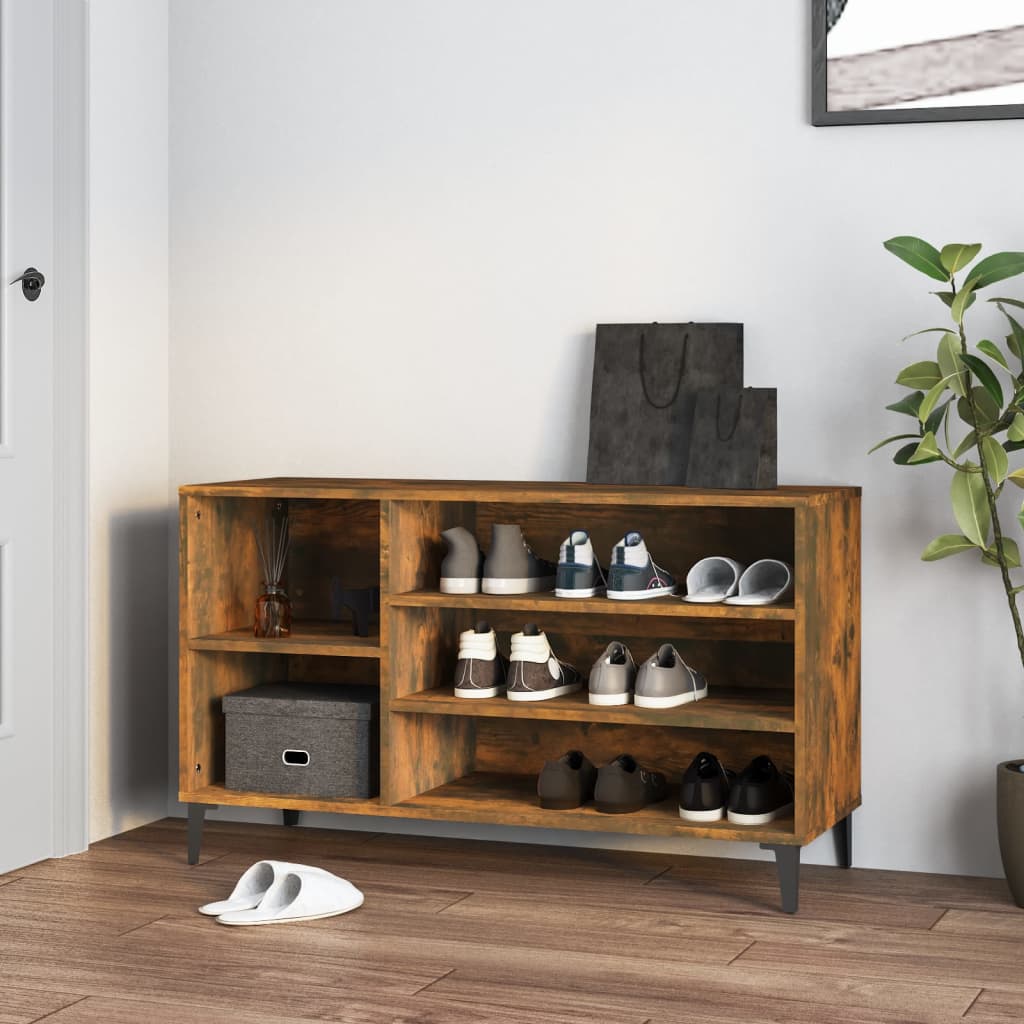 Kenkäkaappi savutammi 102x36x60 cm tekninen puu - Sisustajankoti.fi