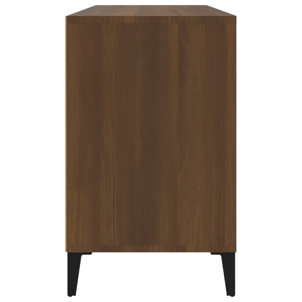 Kenkäkaappi ruskea tammi 102x36x60 cm tekninen puu - Sisustajankoti.fi