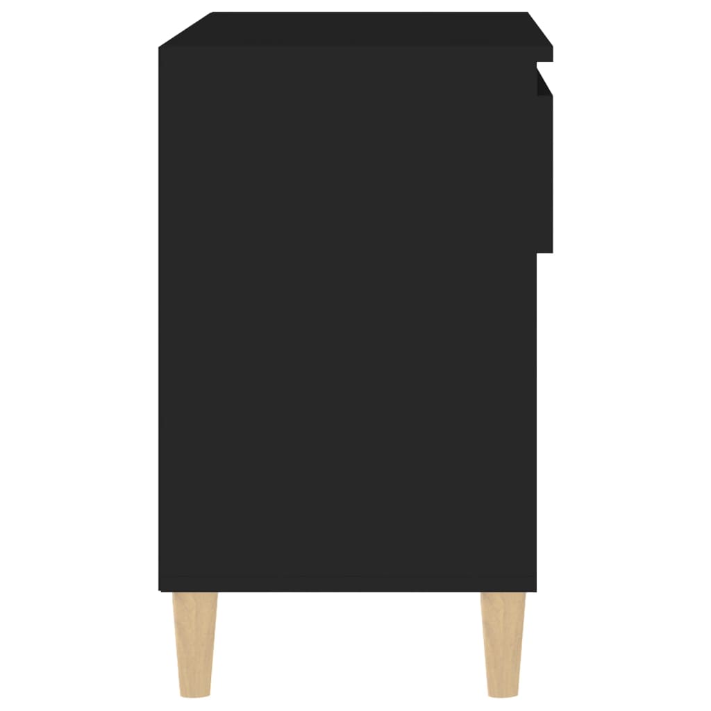 Kenkäkaappi musta 70x36x60 cm tekninen puu - Sisustajankoti.fi