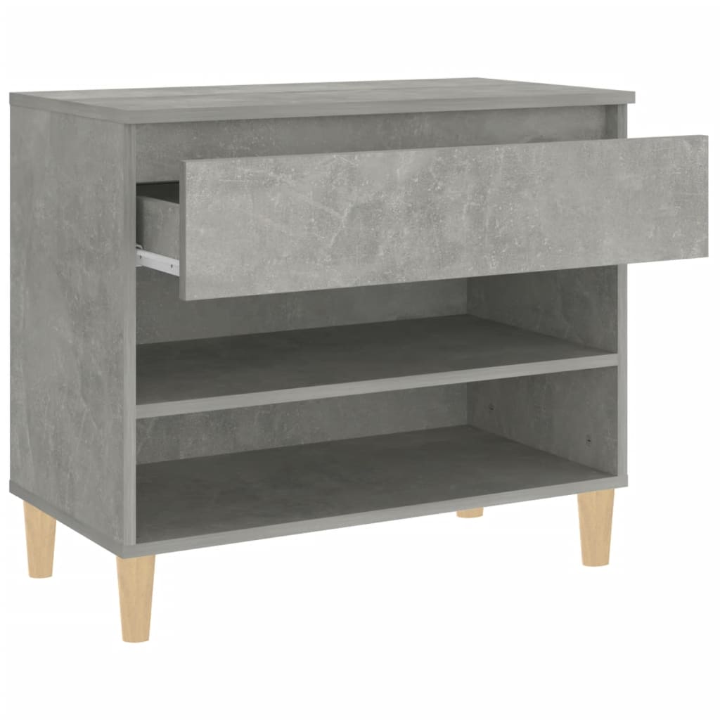 Kenkäkaappi betoninharmaa 70x36x60 cm tekninen puu - Sisustajankoti.fi