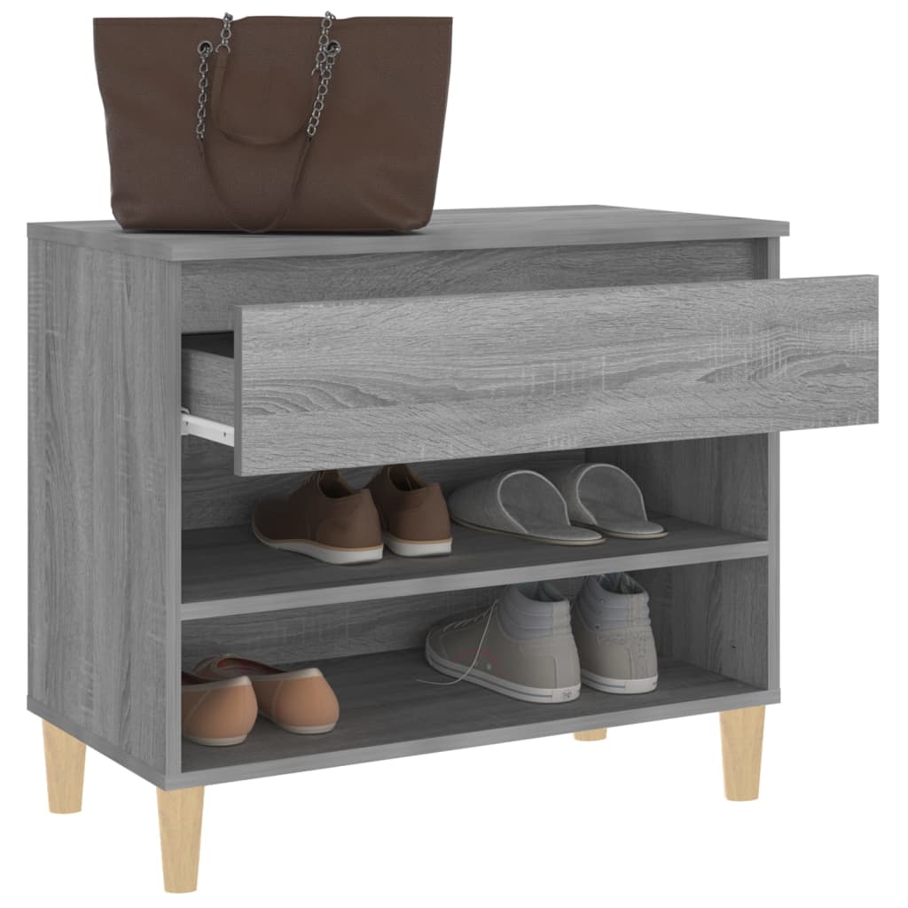 Kenkäkaappi harmaa Sonoma 70x36x60 cm tekninen puu - Sisustajankoti.fi