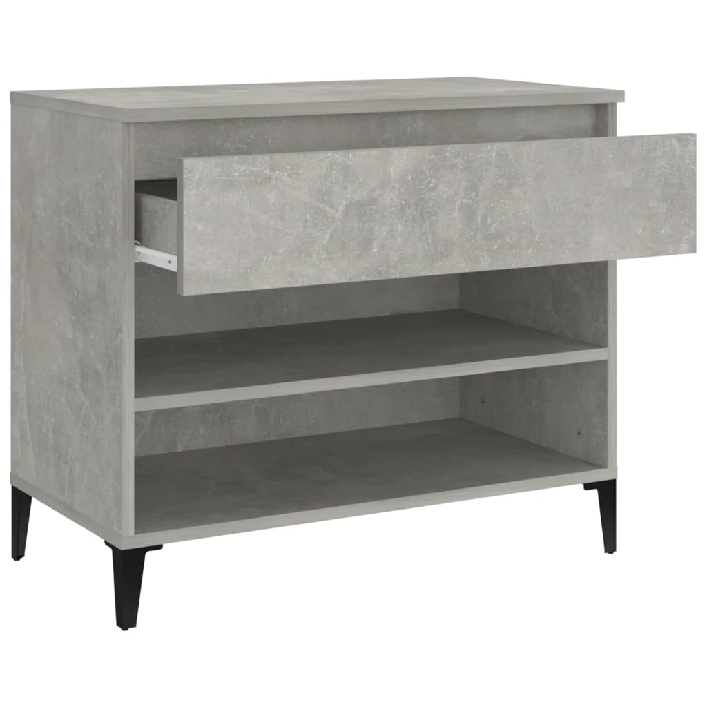 Kenkäkaappi betoninharmaa 70x36x60 cm tekninen puu - Sisustajankoti.fi