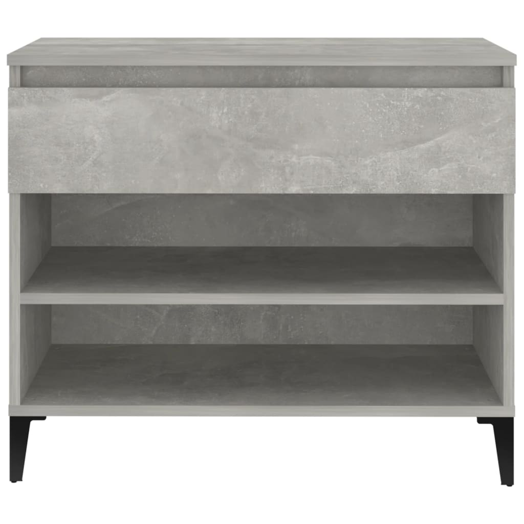Kenkäkaappi betoninharmaa 70x36x60 cm tekninen puu - Sisustajankoti.fi