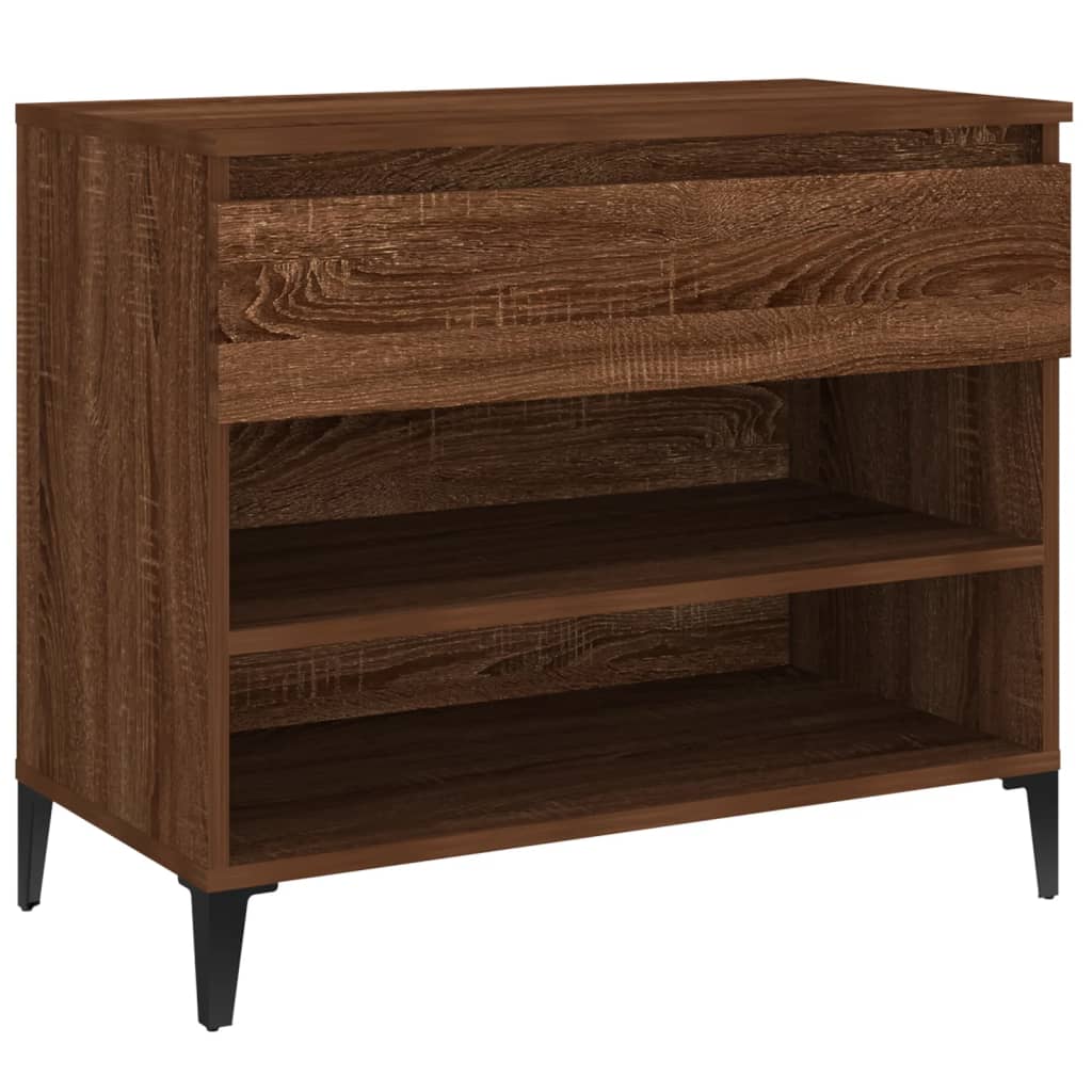 Kenkäkaappi ruskea tammi 70x36x60 cm tekninen puu - Sisustajankoti.fi