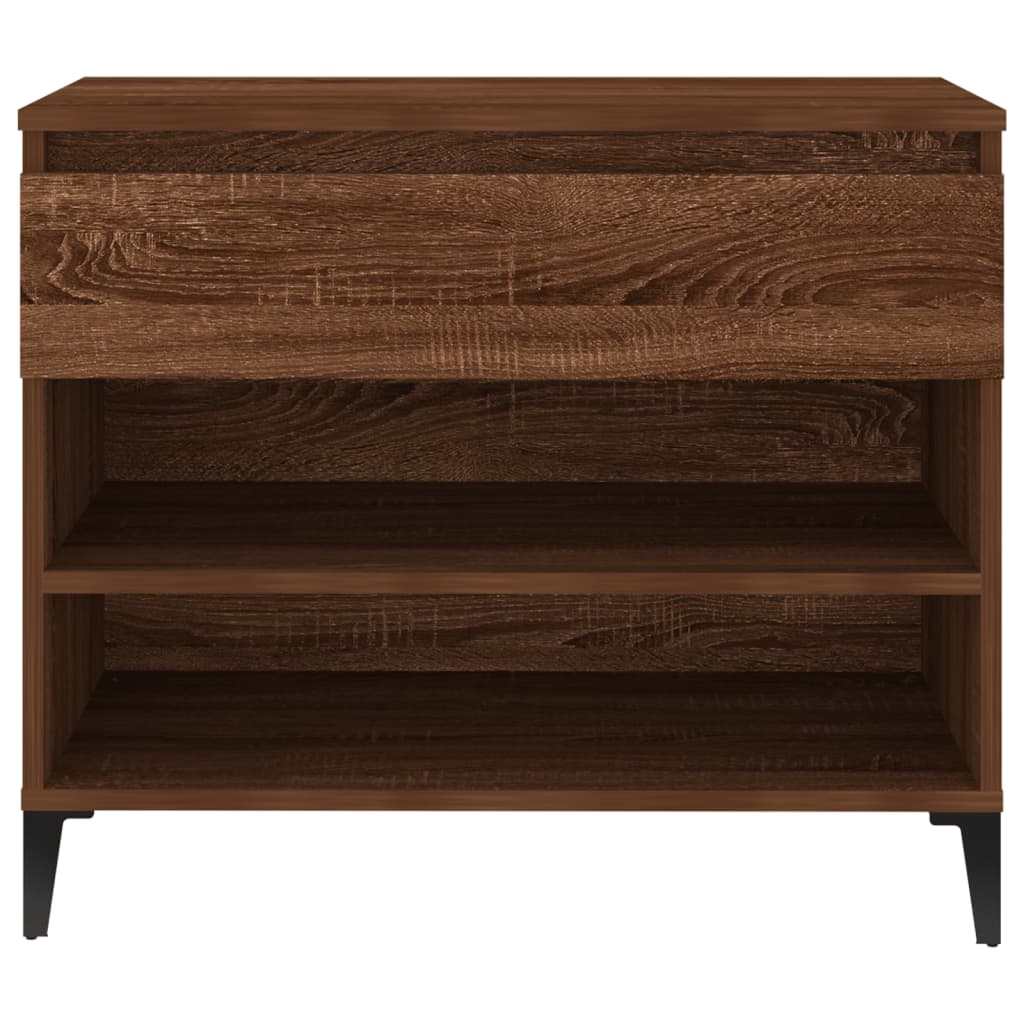 Kenkäkaappi ruskea tammi 70x36x60 cm tekninen puu - Sisustajankoti.fi