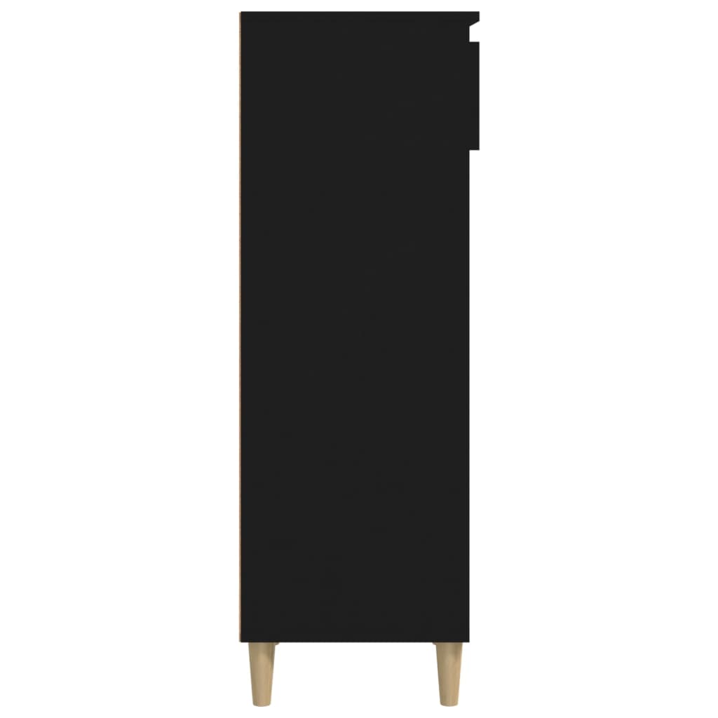 Kenkäkaappi musta 40x36x105 cm tekninen puu - Sisustajankoti.fi