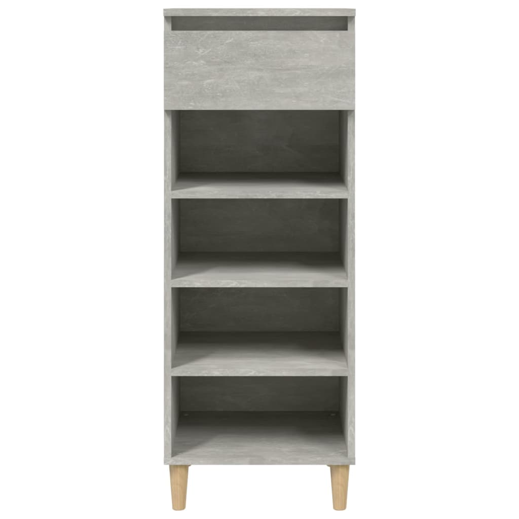 Kenkäkaappi betoninharmaa 40x36x105 cm tekninen puu - Sisustajankoti.fi
