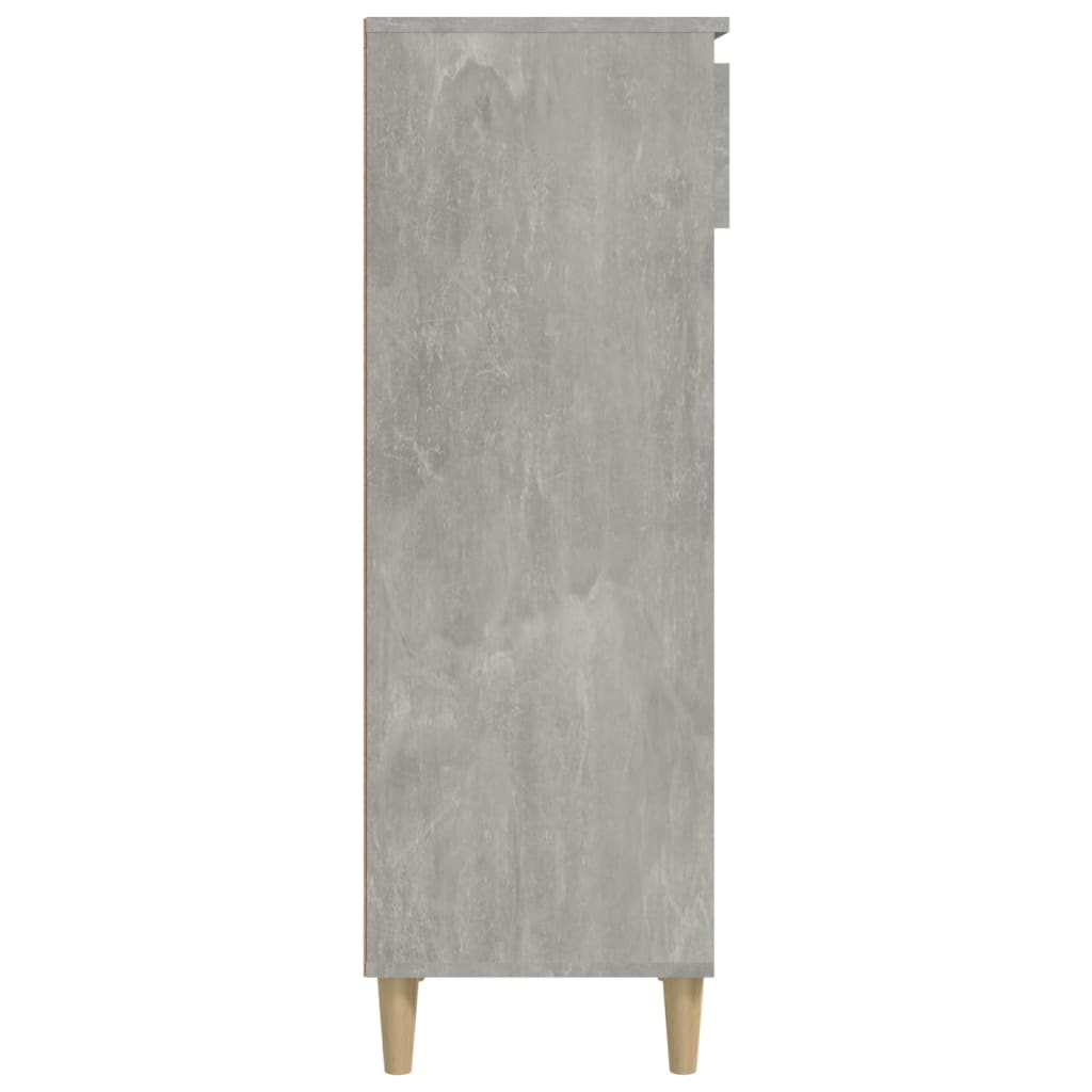 Kenkäkaappi betoninharmaa 40x36x105 cm tekninen puu - Sisustajankoti.fi