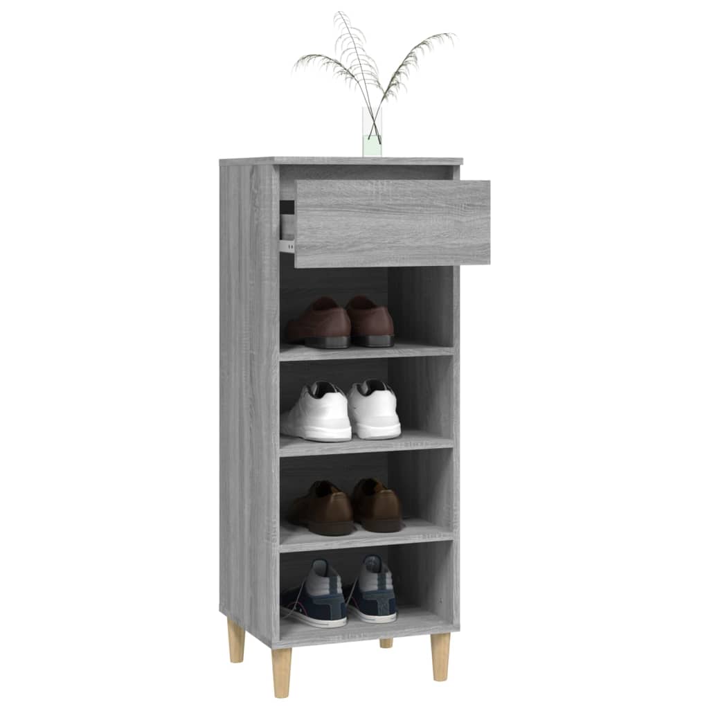 Kenkäkaappi harmaa Sonoma 40x36x105 cm tekninen puu - Sisustajankoti.fi