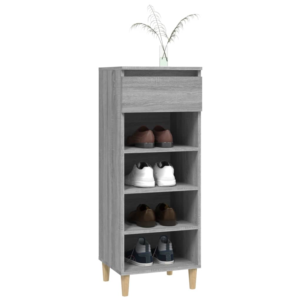 Kenkäkaappi harmaa Sonoma 40x36x105 cm tekninen puu - Sisustajankoti.fi