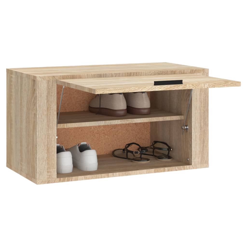 Seinäkenkäkaappi Sonoma-tammi 70x35x38 cm tekninen puu - Sisustajankoti.fi
