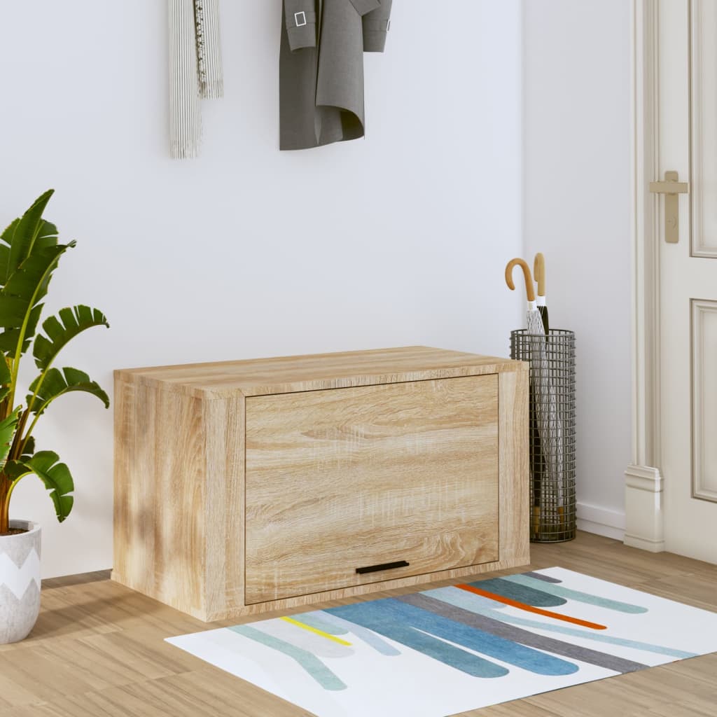 Seinäkenkäkaappi Sonoma-tammi 70x35x38 cm tekninen puu - Sisustajankoti.fi