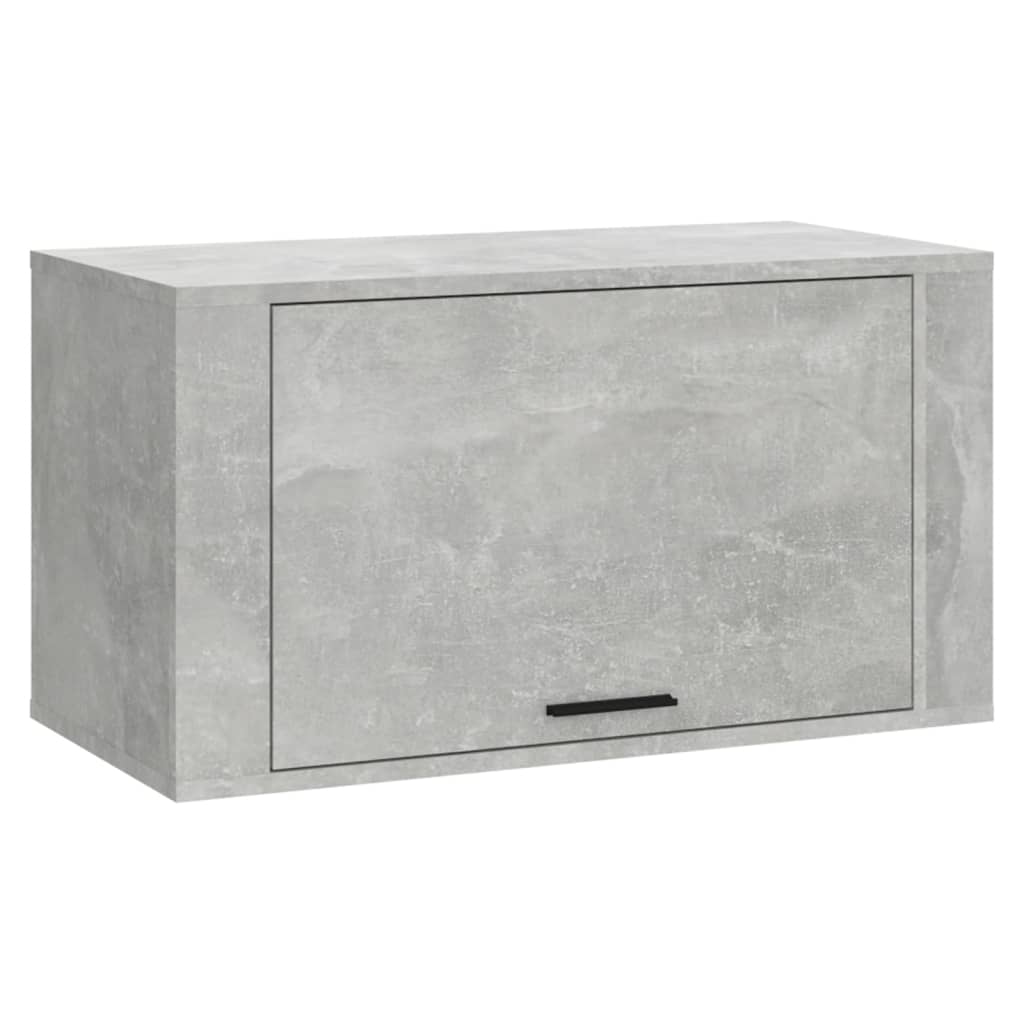 Seinäkenkäkaappi betoninharmaa 70x35x38 cm tekninen puu - Sisustajankoti.fi