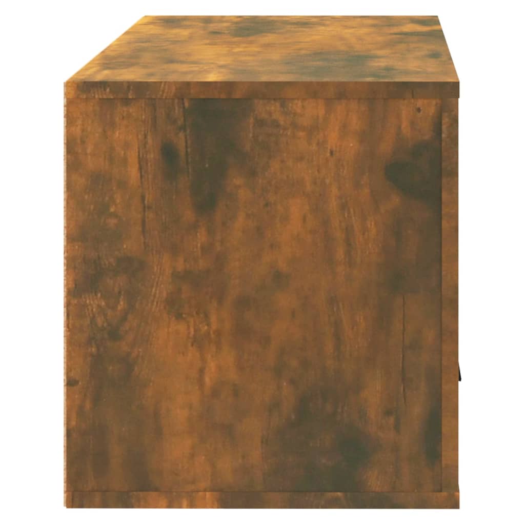 Seinäkenkäkaappi savutammi 70x35x38 cm täysi mänty - Sisustajankoti.fi