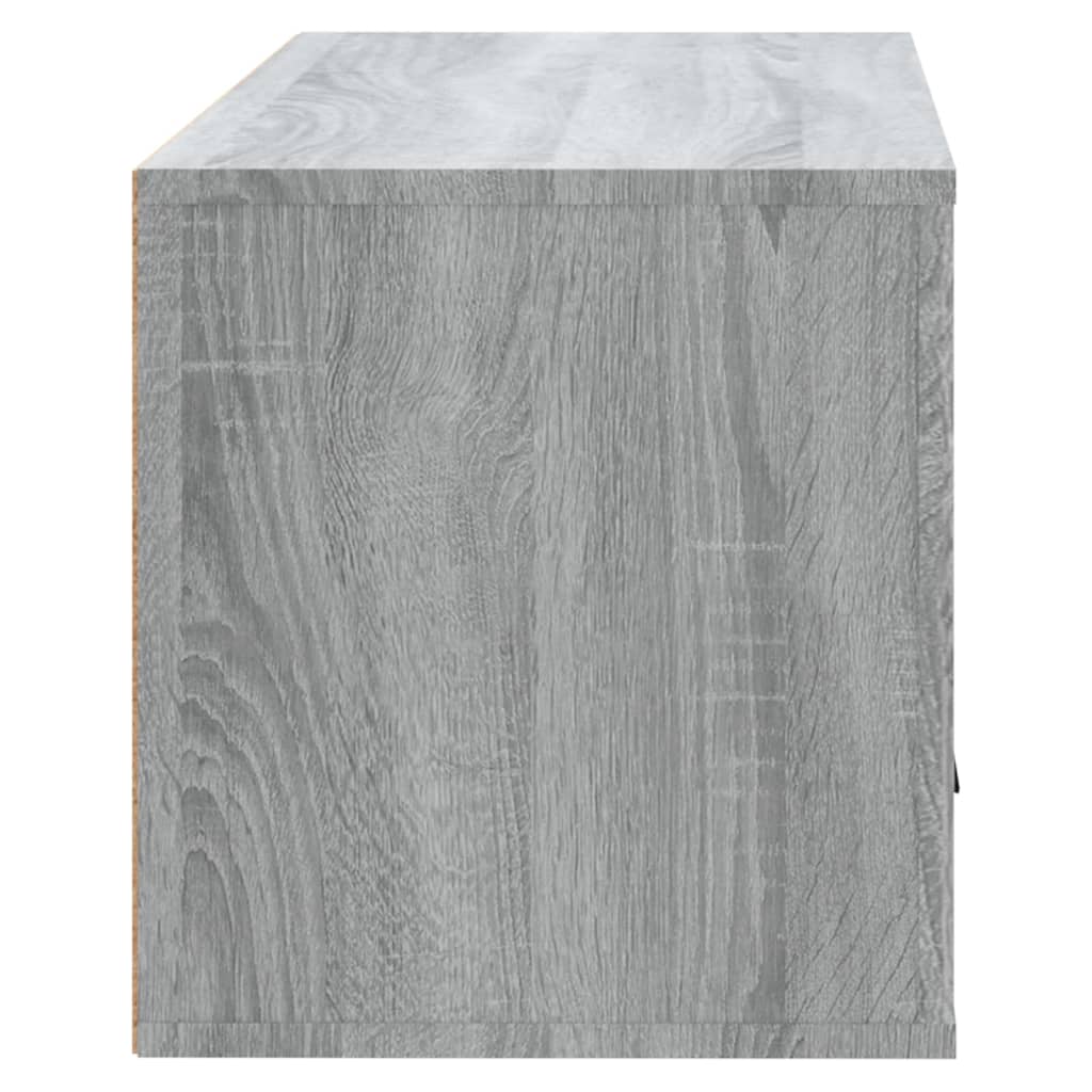 Seinäkenkäkaappi harmaa Sonoma 70x35x38 cm täysi mänty - Sisustajankoti.fi