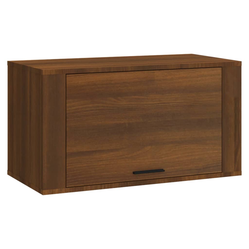 Seinäkenkäkaappi ruskea tammi 70x35x38 cm täysi mänty - Sisustajankoti.fi