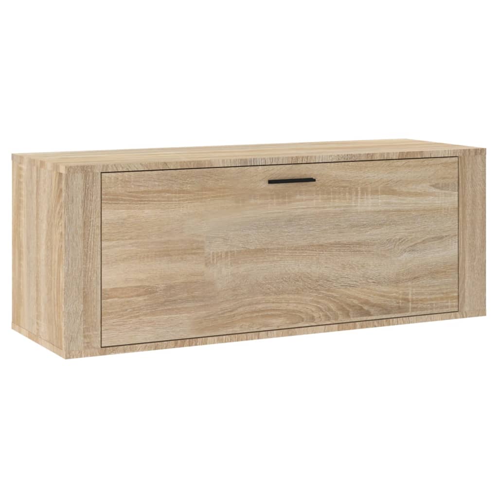 Seinäkenkäkaappi Sonoma-tammi 100x35x38 cm tekninen puu - Sisustajankoti.fi