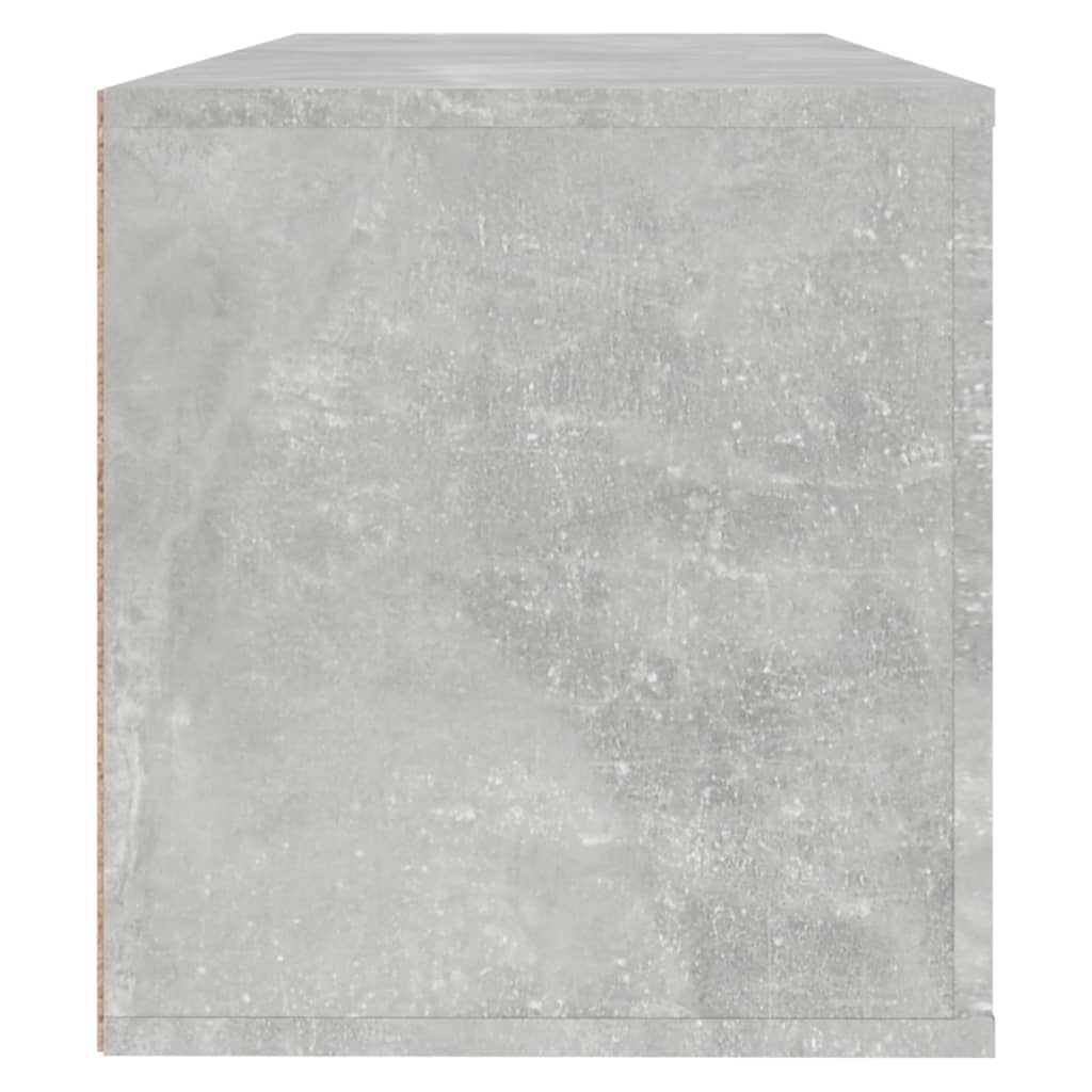 Seinäkenkäkaappi betoninharmaa 100x35x38 cm tekninen puu - Sisustajankoti.fi