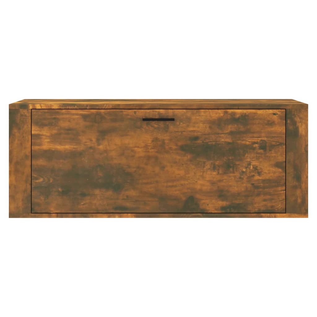 Seinäkenkäkaappi savutammi 100x35x38 cm tekninen puu - Sisustajankoti.fi