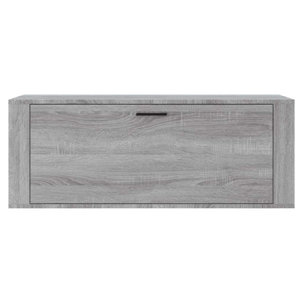 Seinäkenkäkaappi harmaa Sonoma 100x35x38 cm tekninen puu - Sisustajankoti.fi