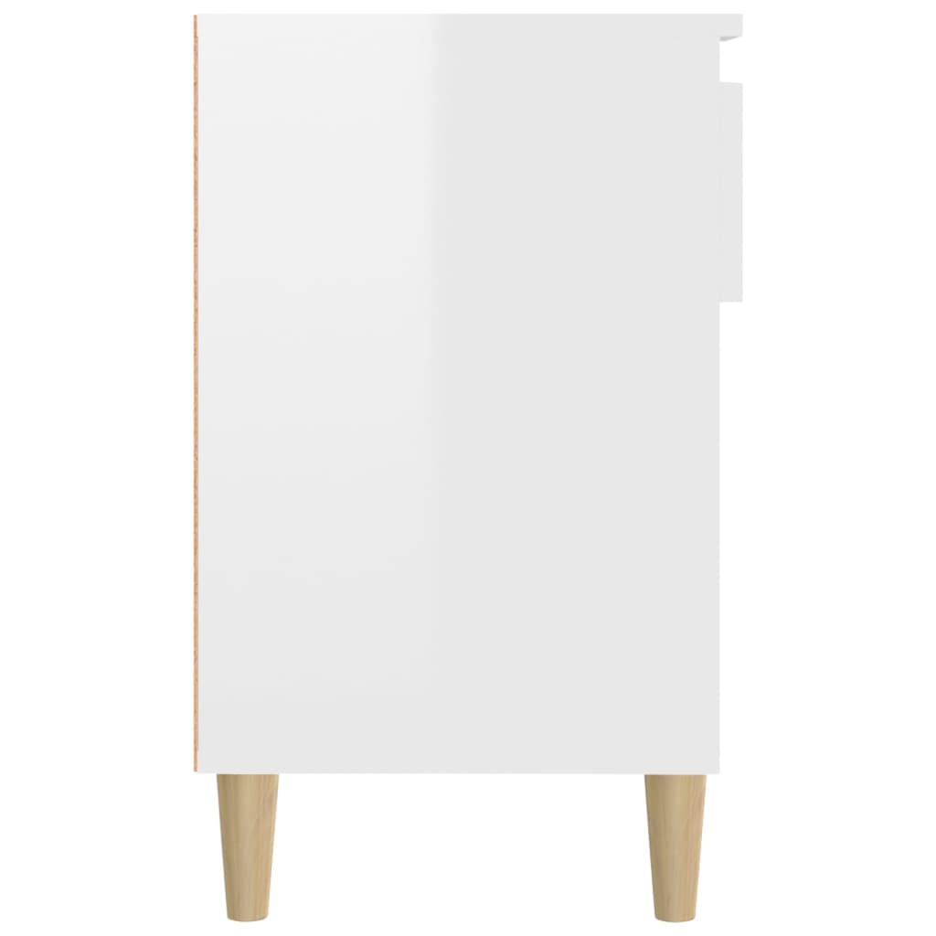 Kenkäkaappi korkeakiilto valkoinen 102x36x60 cm tekninen puu - Sisustajankoti.fi