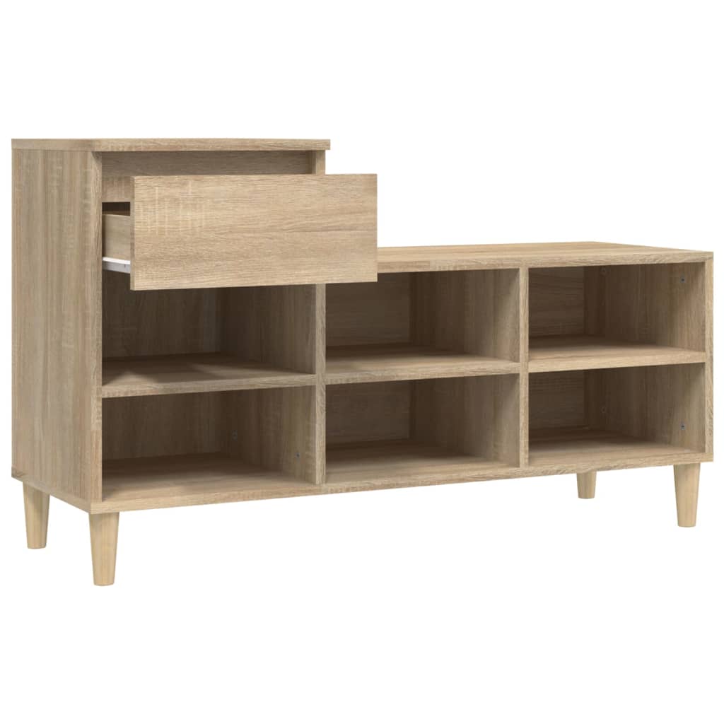 Kenkäkaappi Sonoma-tammi 102x36x60 cm tekninen puu - Sisustajankoti.fi
