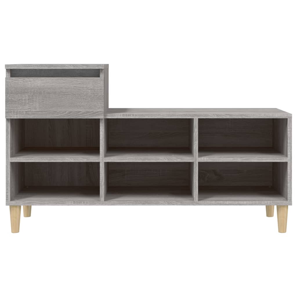 Kenkäkaappi harmaa Sonoma 102x36x60 cm tekninen puu - Sisustajankoti.fi