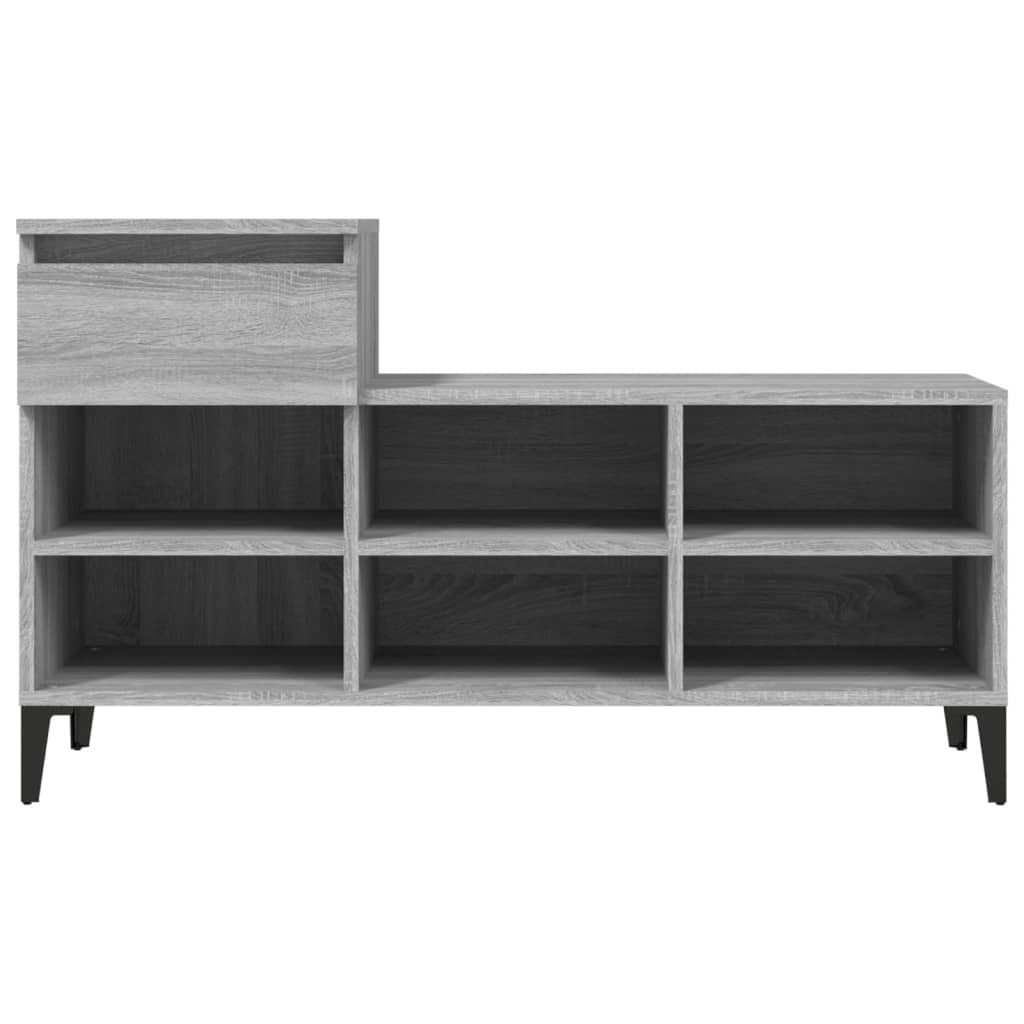 Kenkäkaappi harmaa Sonoma 102x36x60 cm tekninen puu - Sisustajankoti.fi