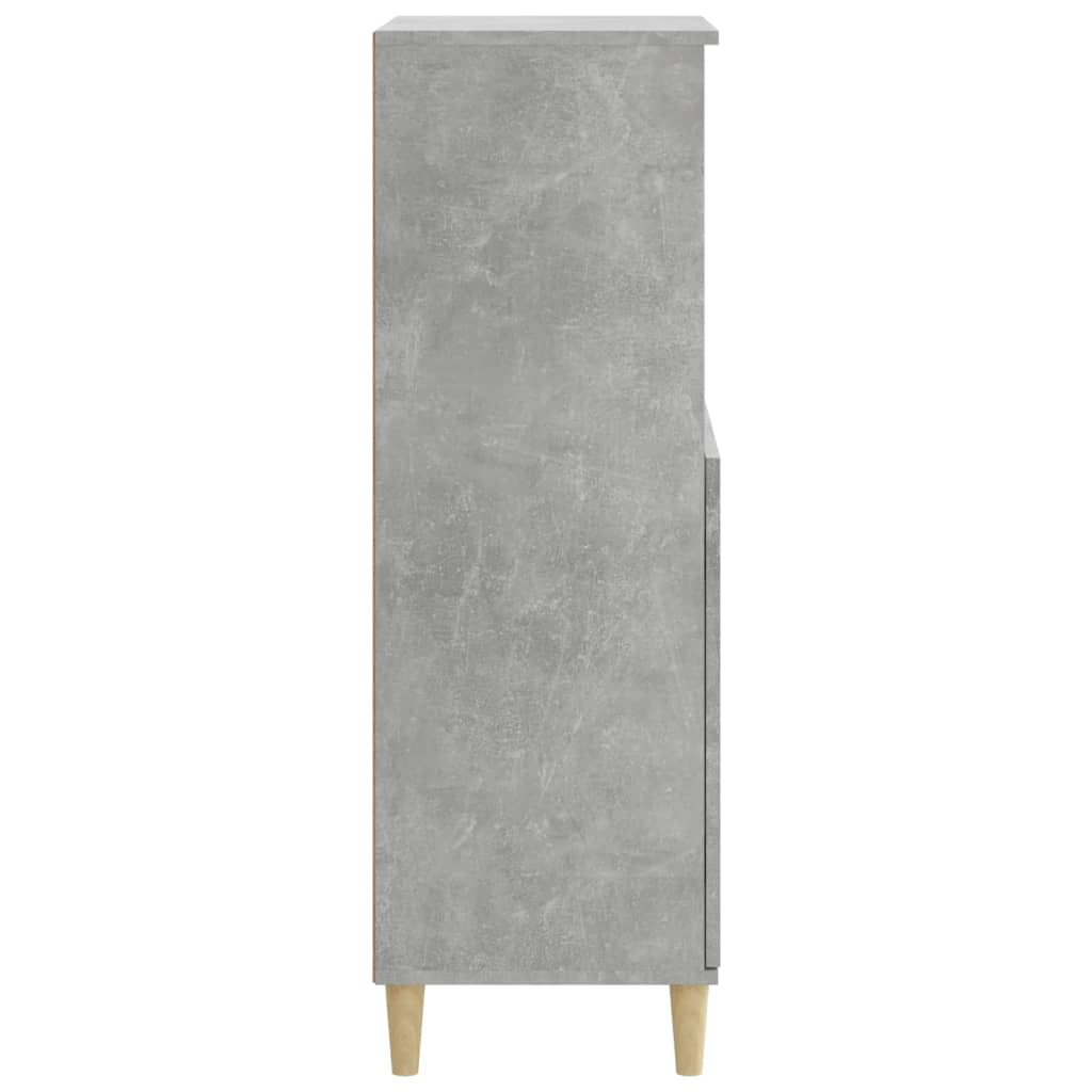Kaappi betoninharmaa 60x36x110 cm tekninen puu - Sisustajankoti.fi