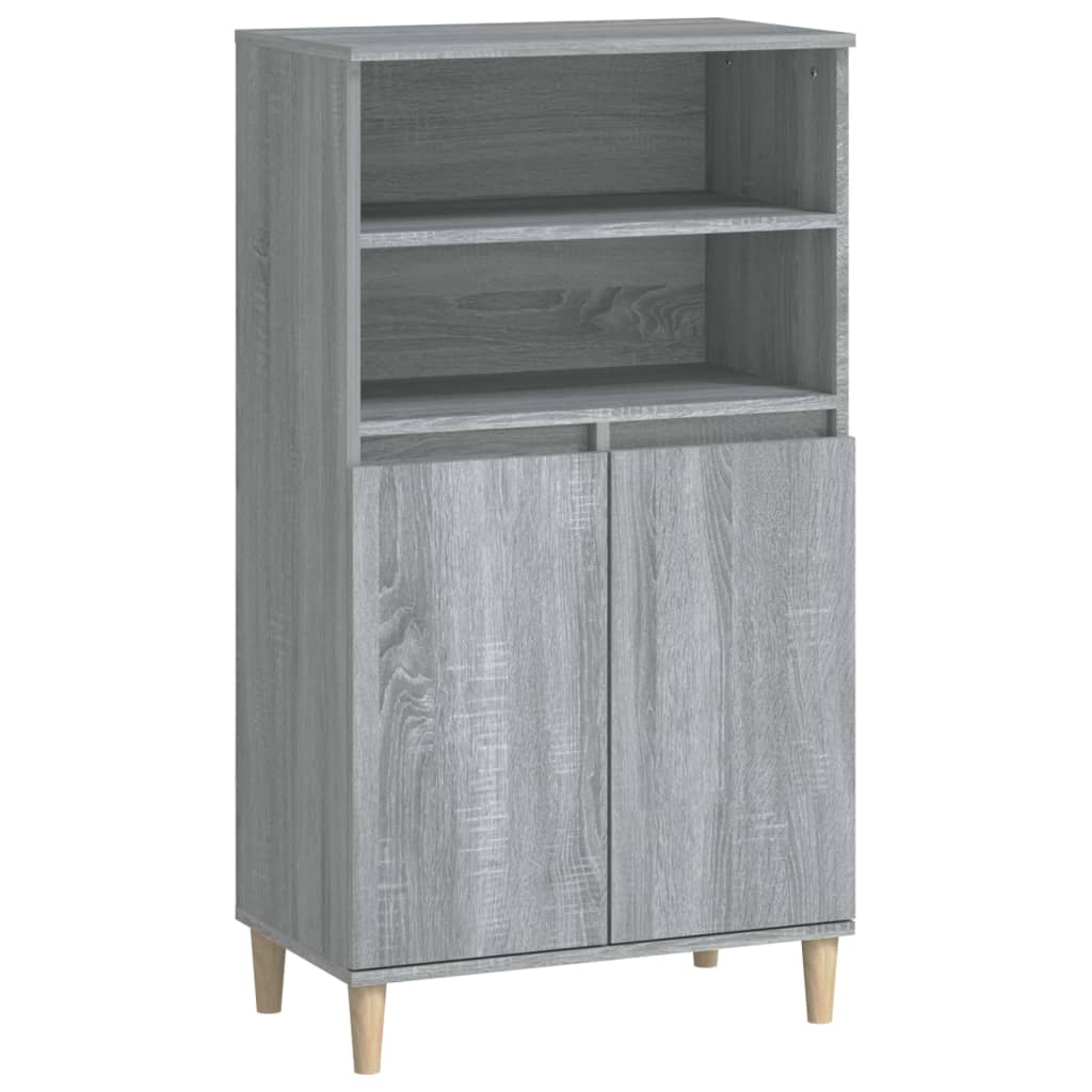 Kaappi harmaa Sonoma 60x36x110 cm tekninen puu - Sisustajankoti.fi