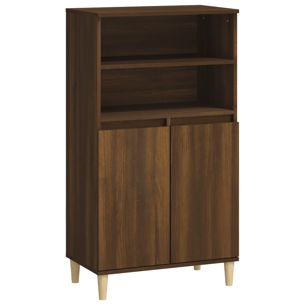 Kaappi ruskea tammi 60x36x110 cm tekninen puu - Sisustajankoti.fi