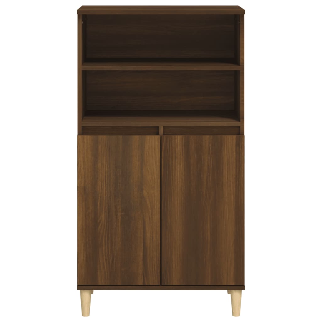 Kaappi ruskea tammi 60x36x110 cm tekninen puu - Sisustajankoti.fi