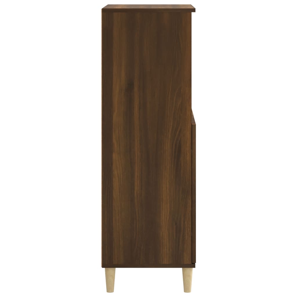 Kaappi ruskea tammi 60x36x110 cm tekninen puu - Sisustajankoti.fi