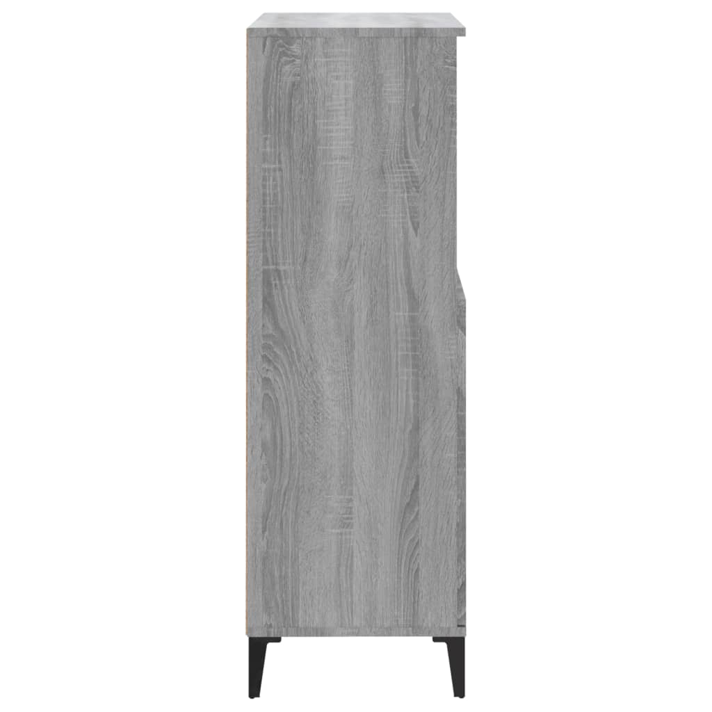 Kaappi harmaa Sonoma 60x36x110 cm tekninen puu - Sisustajankoti.fi