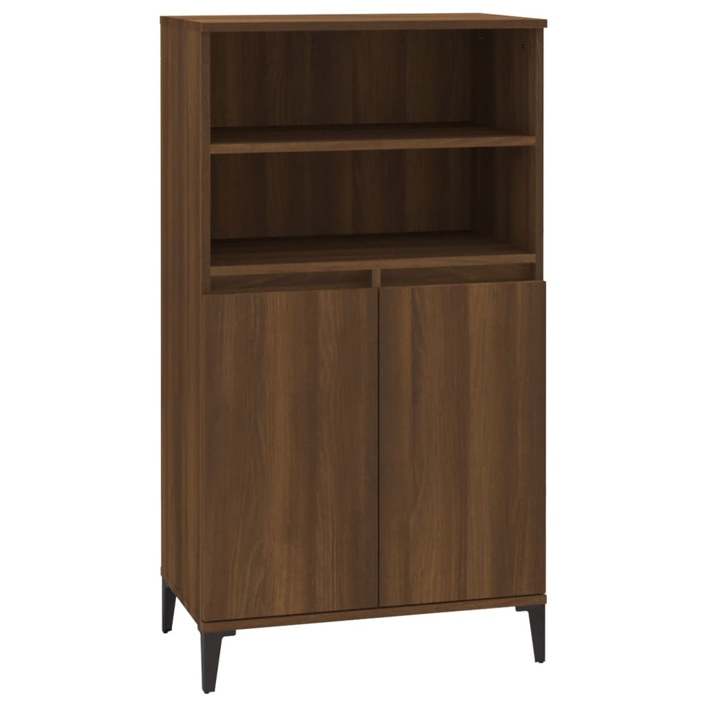 Kaappi ruskea tammi 60x36x110 cm tekninen puu - Sisustajankoti.fi