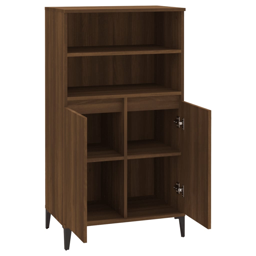 Kaappi ruskea tammi 60x36x110 cm tekninen puu - Sisustajankoti.fi