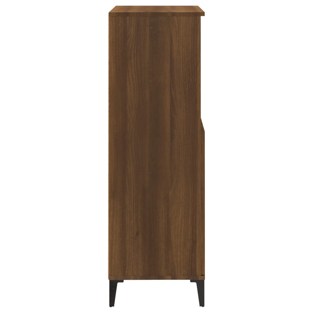Kaappi ruskea tammi 60x36x110 cm tekninen puu - Sisustajankoti.fi