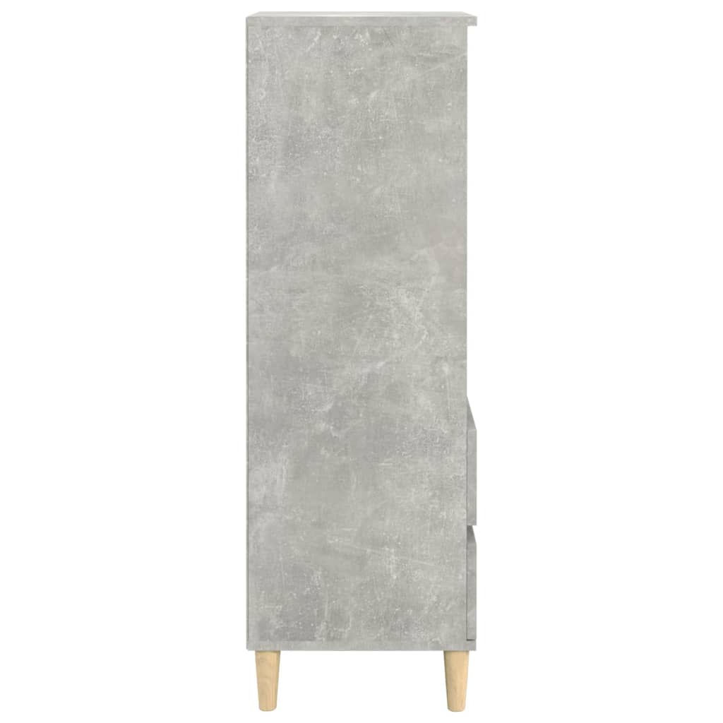 Kaappi betoninharmaa 40x36x110 cm tekninen puu - Sisustajankoti.fi