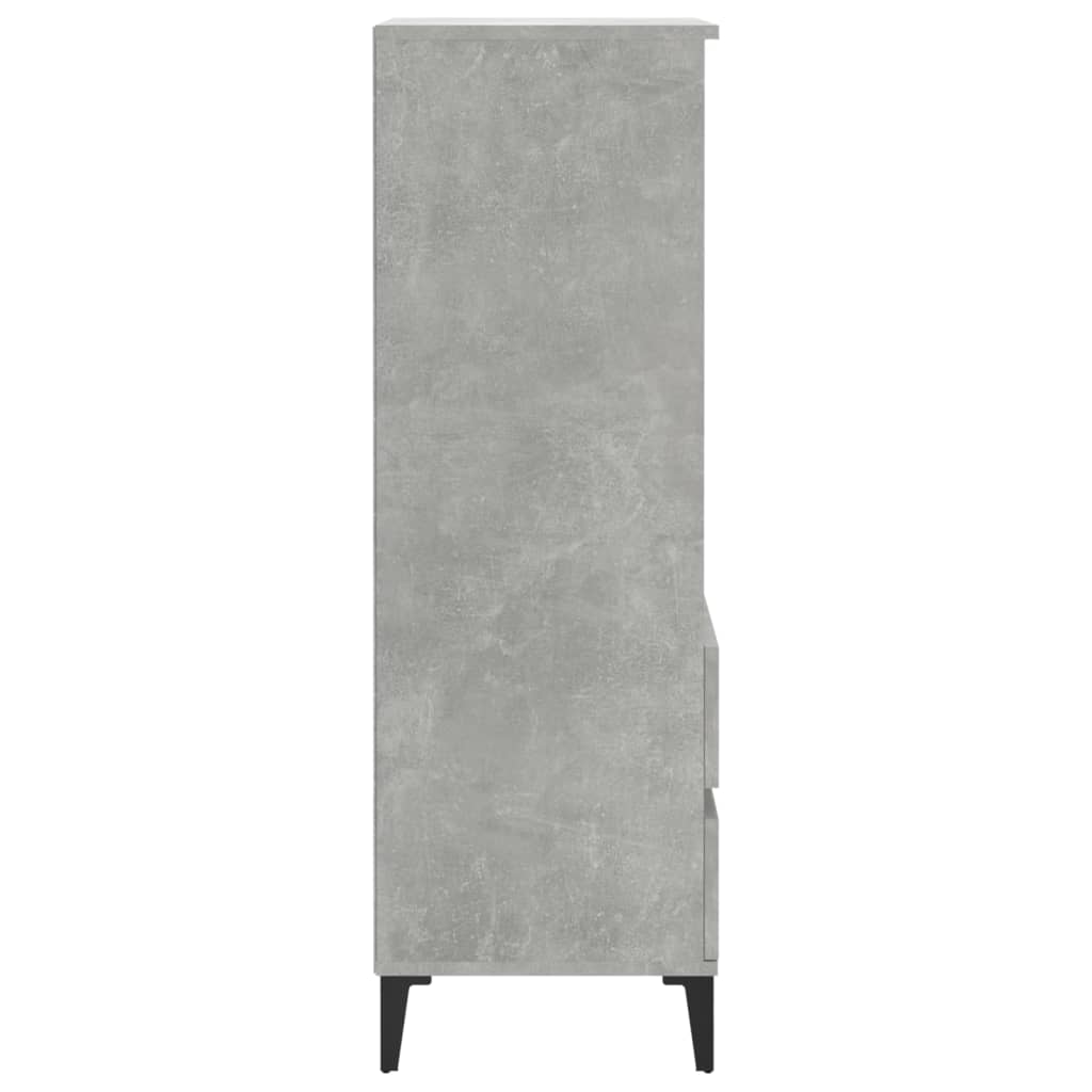 Kaappi betoninharmaa 40x36x110 cm tekninen puu - Sisustajankoti.fi