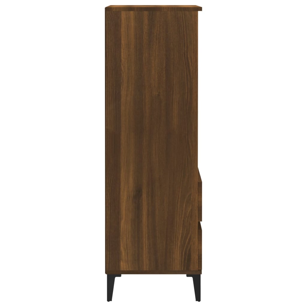 Kaappi ruskea tammi 40x36x110 cm tekninen puu - Sisustajankoti.fi