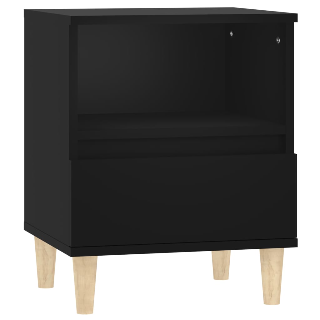 Yöpöydät 2 kpl musta 40x35x50 cm - Sisustajankoti.fi