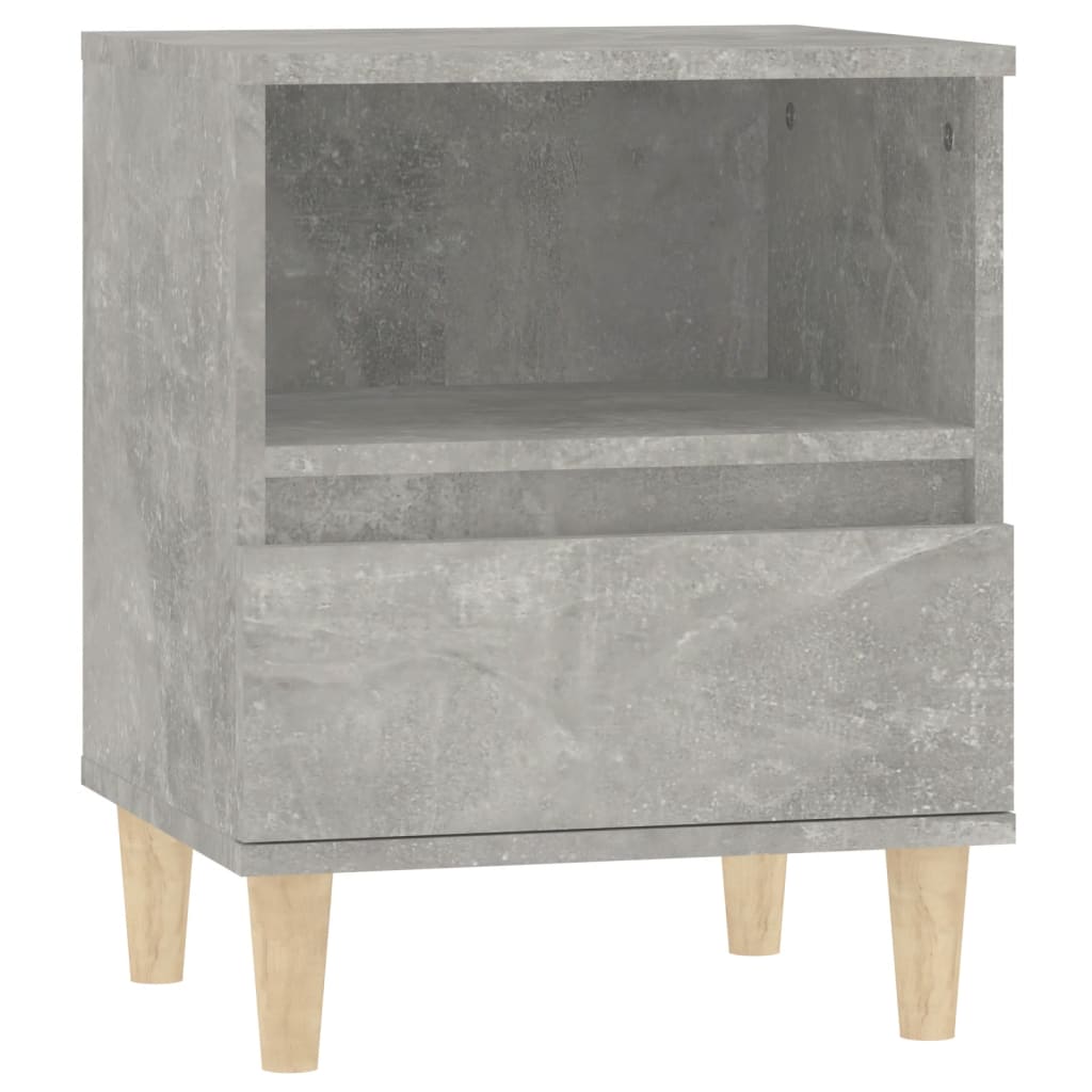 Yöpöydät 2 kpl betoninharmaa 40x35x50 cm - Sisustajankoti.fi
