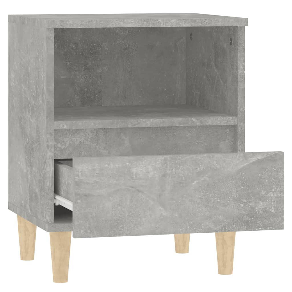 Yöpöydät 2 kpl betoninharmaa 40x35x50 cm - Sisustajankoti.fi