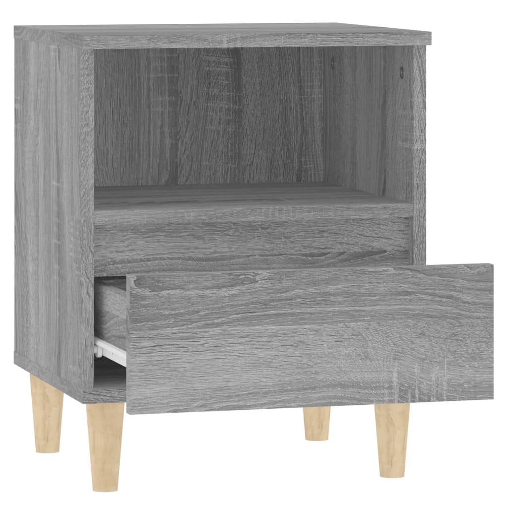 Yöpöydät 2 kpl harmaa Sonoma 40x35x50 cm - Sisustajankoti.fi