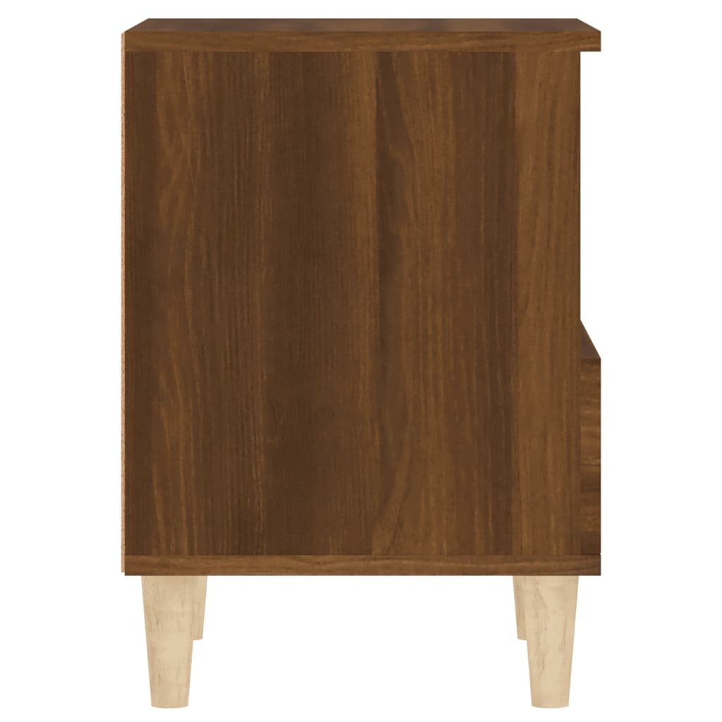 Yöpöydät 2 kpl ruskea tammi 40x35x50 cm - Sisustajankoti.fi
