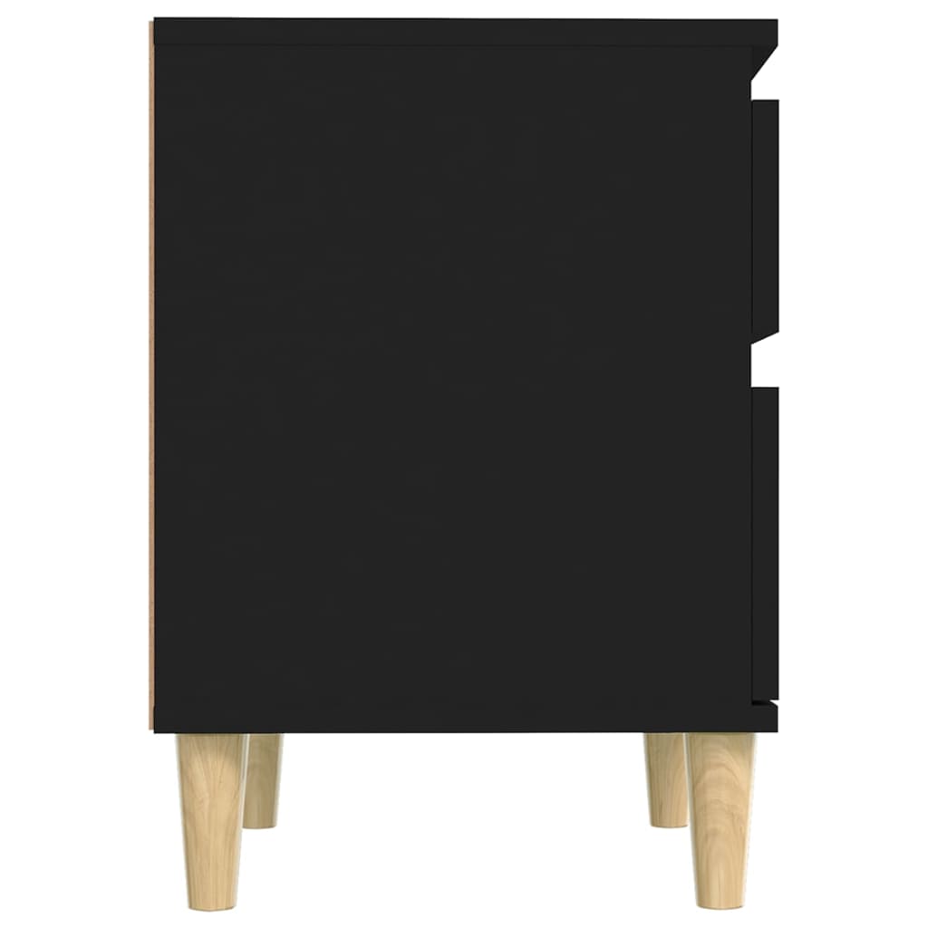 Yöpöydät 2 kpl musta 40x35x50 cm - Sisustajankoti.fi