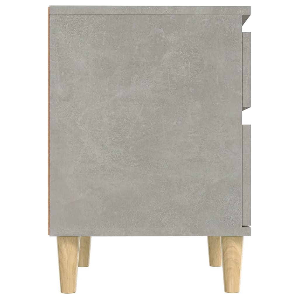 Yöpöydät 2 kpl betoninharmaa 40x35x50 cm - Sisustajankoti.fi