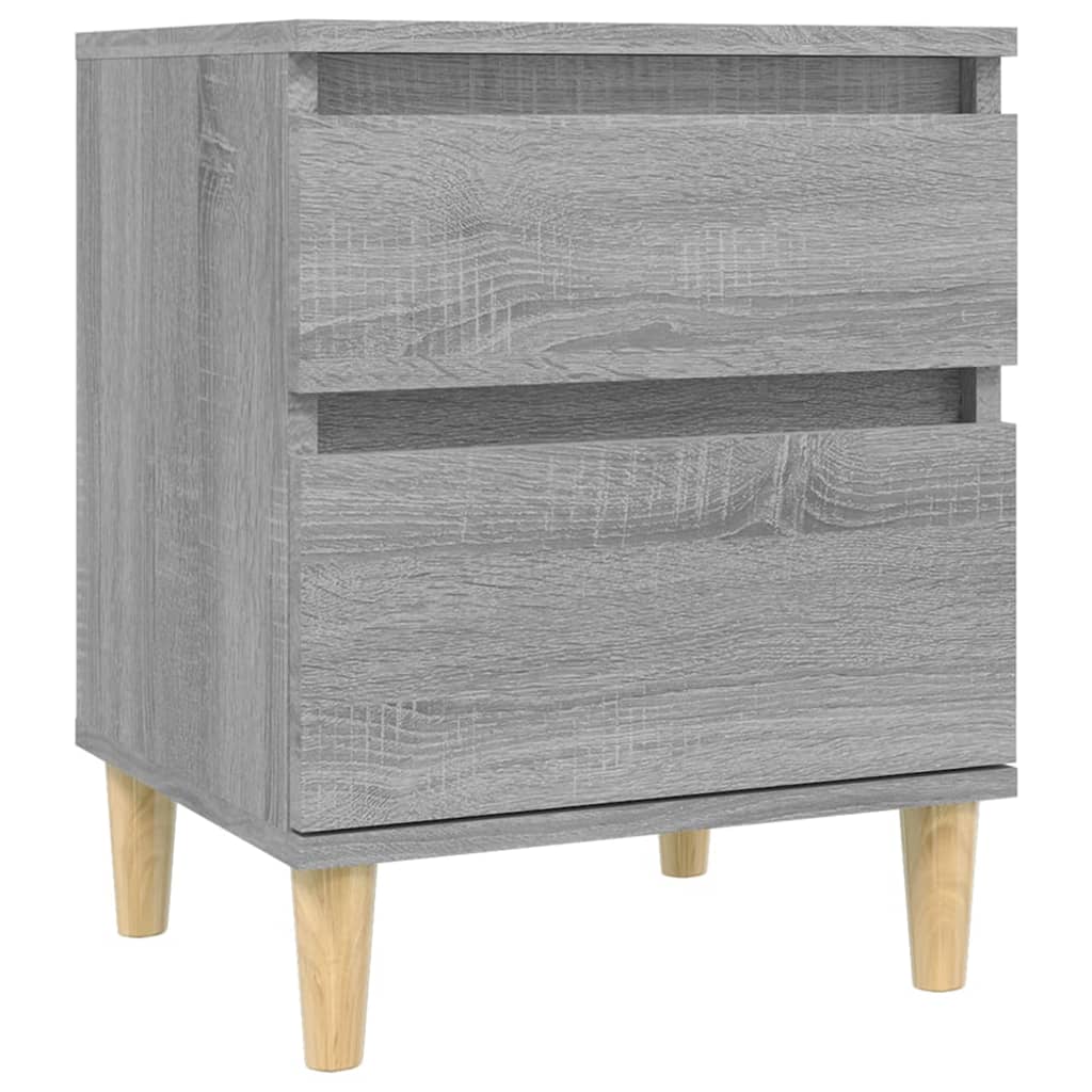 Yöpöydät 2 kpl harmaa Sonoma 40x35x50 cm - Sisustajankoti.fi