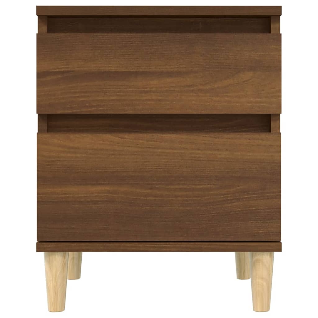 Yöpöydät 2 kpl ruskea tammi 40x35x50 cm - Sisustajankoti.fi