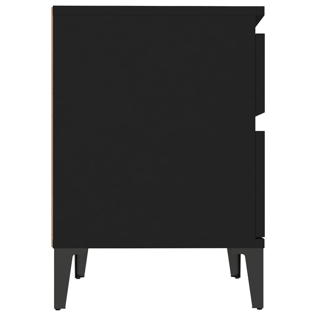 Yöpöydät 2 kpl musta 40x35x50 cm - Sisustajankoti.fi